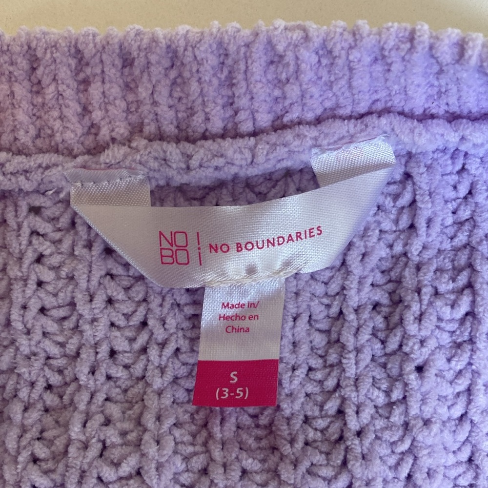 No boundaries- crop V neck sweater-S - Picture 11 of 12